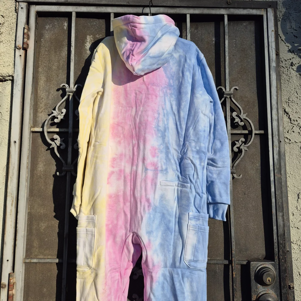 Colorful Tie-Dye Hooded Onesie - Picture 2 of 7